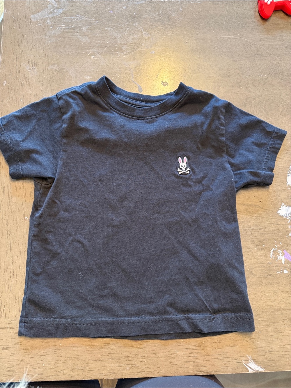 Psycho Bunny Kids Black Short-Sleeve Tee with Bunny Patch